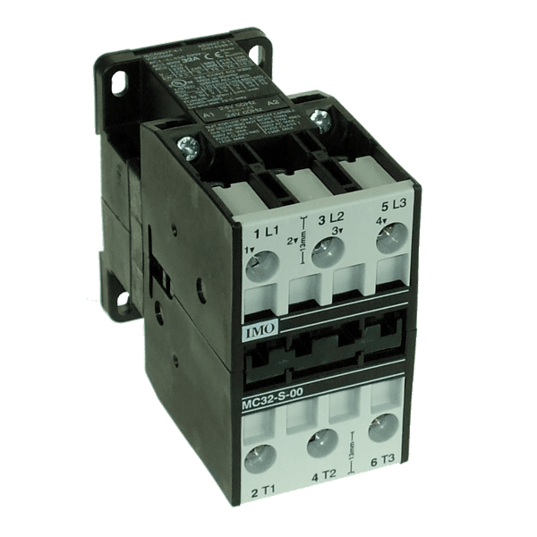 Contactor 3 Pole Open 15kW 32A AC3, 110V AC Coil Overload = MCOR-2-