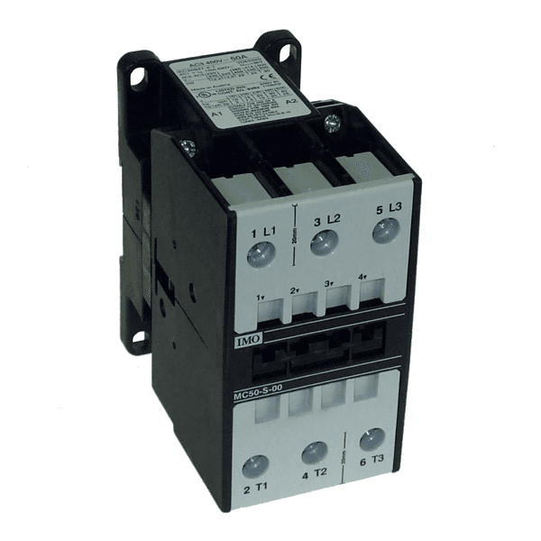 Contactor 3 Pole Open 22kW 50A AC3, 110V AC Coil Overload = MCOR-3-…