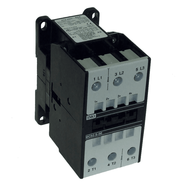 Contactor 3 Pole Open 30kW 62A AC3, 110V AC Coil Overload = MCOR-3-…
