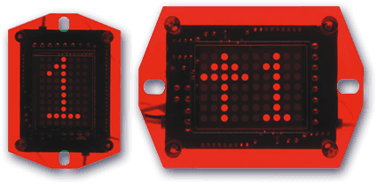 2 Segment Dot Matrix Indicator (Discrete and Binary Inputs)